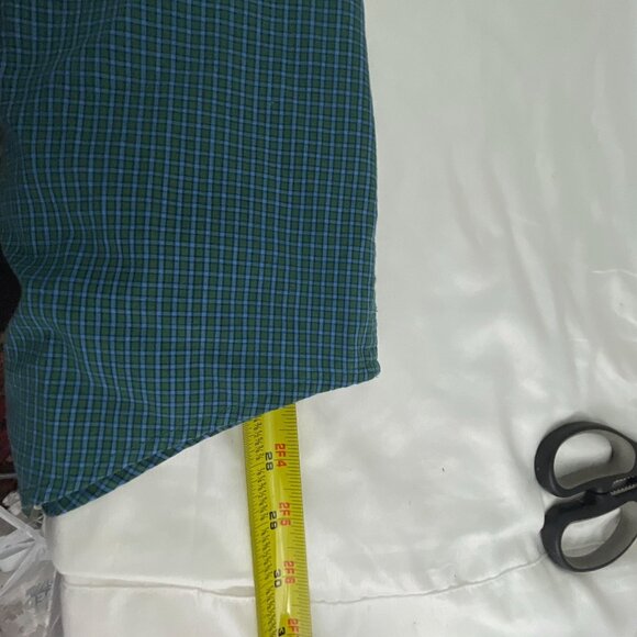 Chaps Mens Green Plaid Button-Down Shirt M Tall Long Sleeve Cotton Blend Easy Ca - Picture 11 of 11